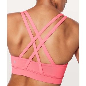 Lululemon Energy Bra Pink Lemonade Size 6